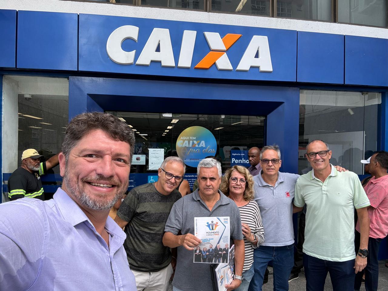 Encontro dos bancários da Caixa com Lizandre da CEE Caixa nos dias 15 e 16 de abril