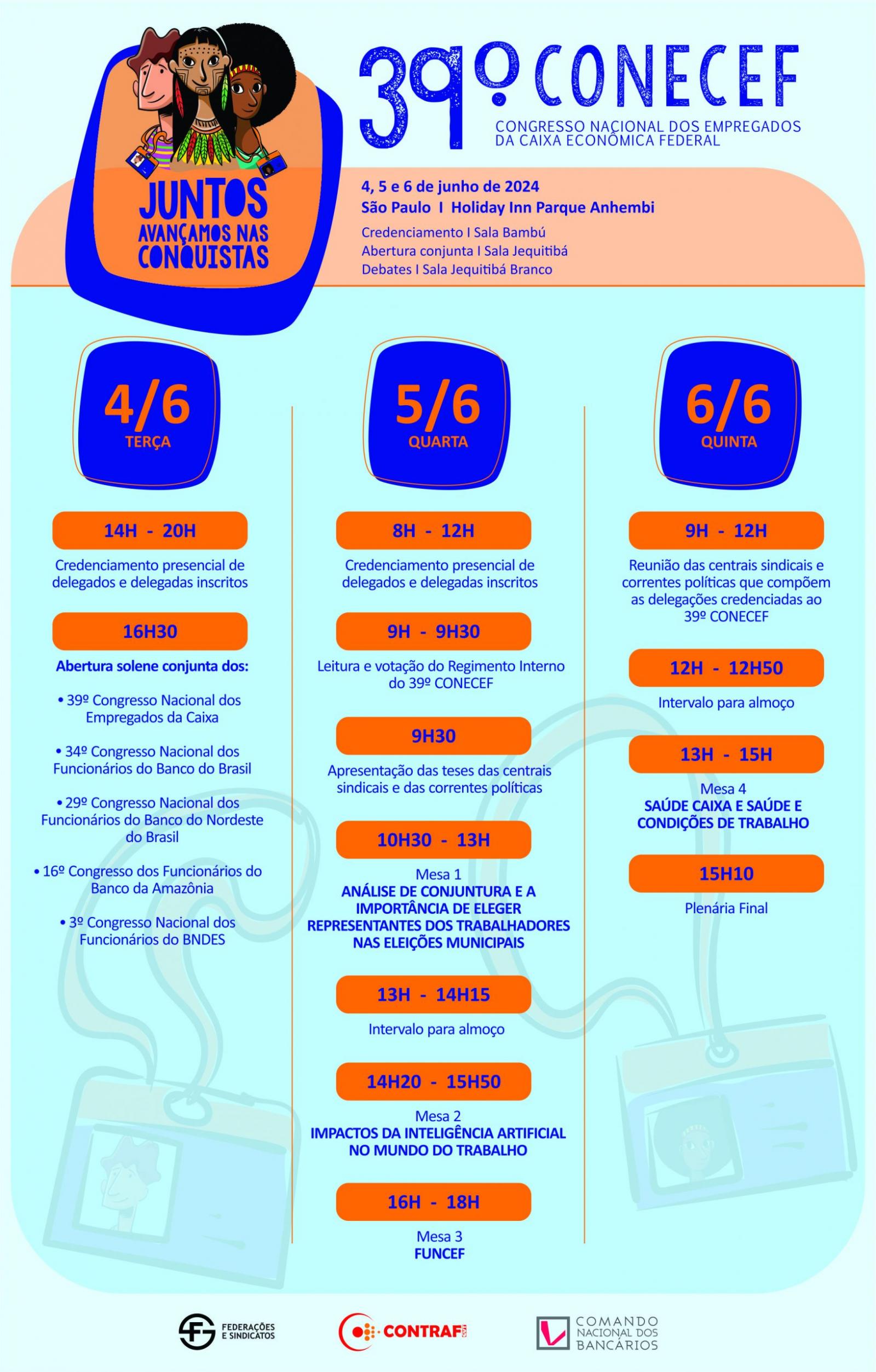 Veja a programação do 39º Conecef